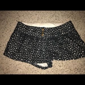 crochet black shorts